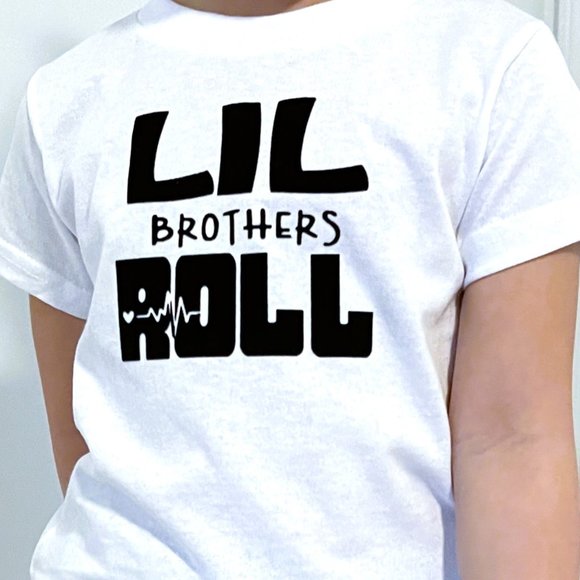 Personalized Little Brothers Roll Toddler T-shirt - Picture 1 of 4